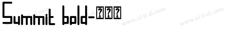 Summit bold字体转换